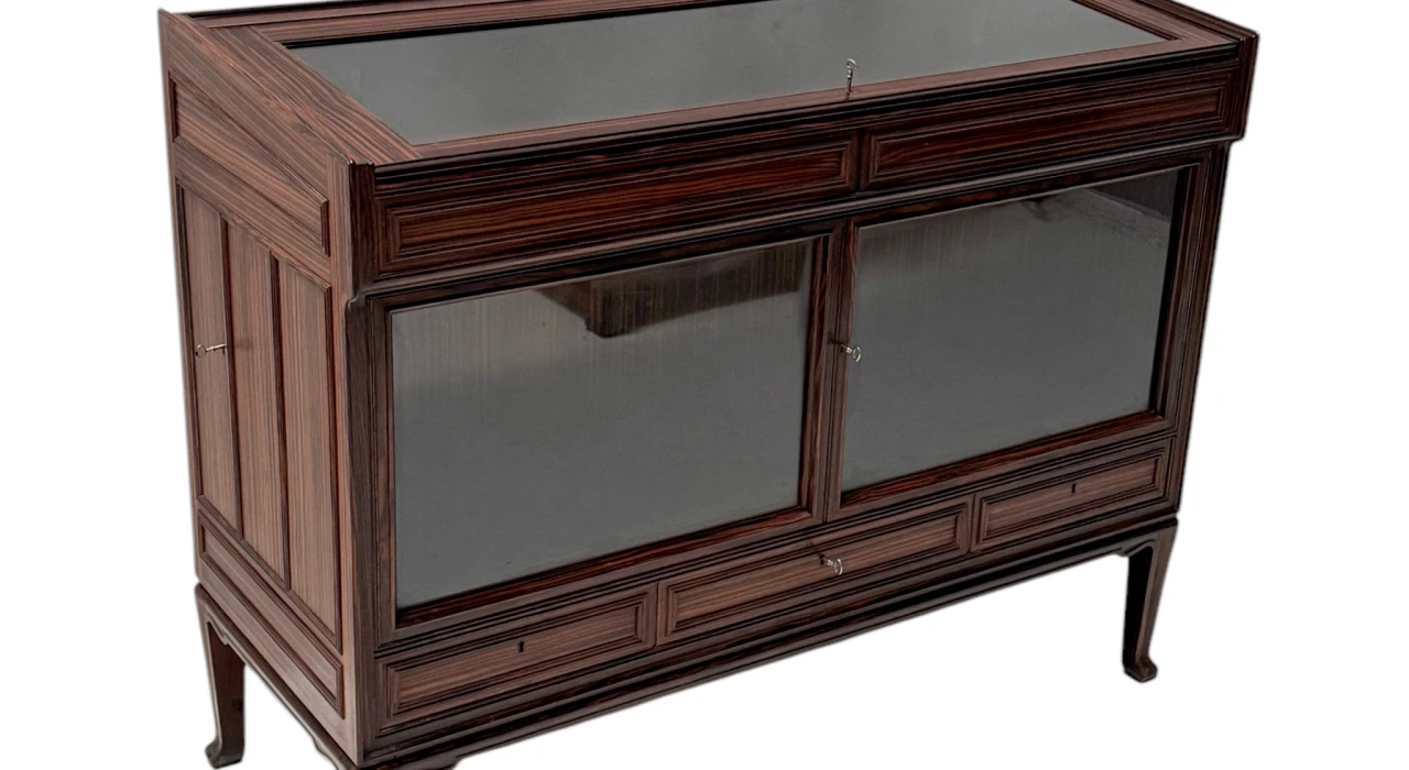 Art Deco Amsterdamse School Vitrine or display cabinet by Napoleon Le Grand